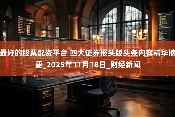 最好的股票配资平台 四大证券报头版头条内容精华摘要_2025年11月18日_财经新闻
